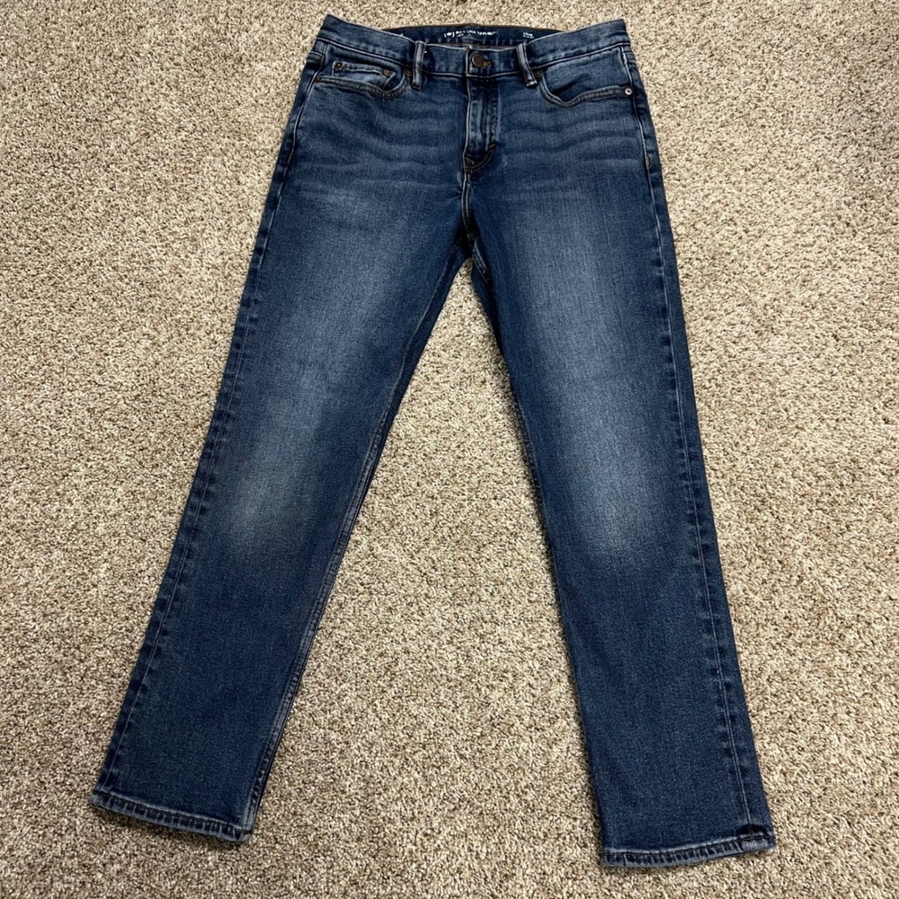 Banana Republic Legacy Slim Fit Jeans Mens 33x30 Dark Wash Stretch Denim